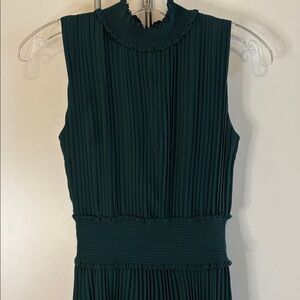 🌷Nanette Lepore Teal Sleeveless Knife Pleat Dress | 4